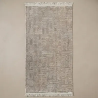 Şönil Dokuma Halı Vizon 80x150 cm