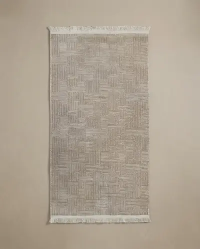 Şönil Dokuma Halı Vizon 80x200 cm