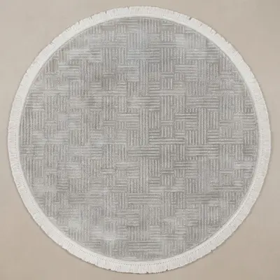 Şönil Dokuma Halı Taş 140x140 cm