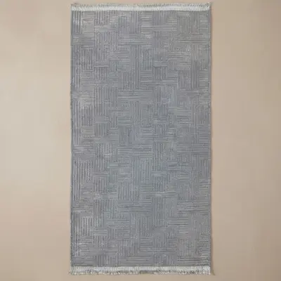 Şönil Dokuma Halı Gri 100x300 cm