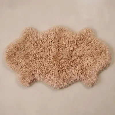 Tüy Dökmez Tavşan Tüyü Halı Camel 14