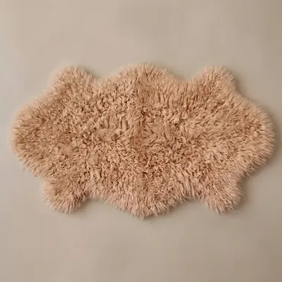 Tüy Dökmez Tavşan Tüyü Halı Camel 15