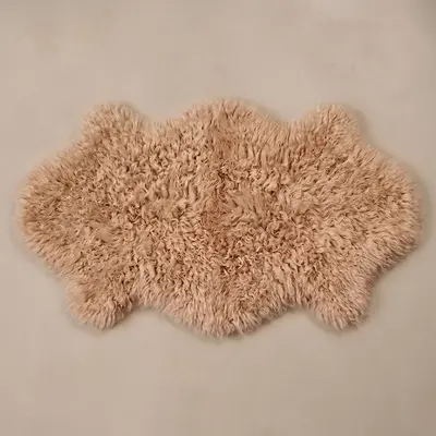 Tüy Dökmez Tavşan Tüyü Halı Camel 16