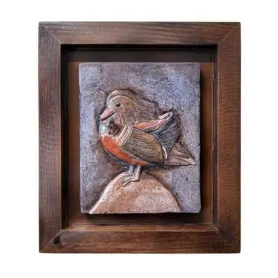 TH Kuş Figürü Dekoratif Pano 5 30X26 Cm 2