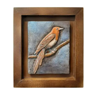 TH Kuş Figürü Dekoratif Pano 4 30X26 Cm 2