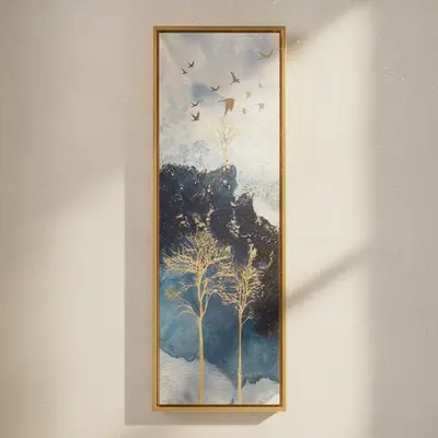 Çerçeveli Yağlı Boya Tablo 40X120 Cm
