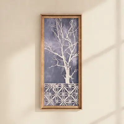 Tablo Gold Ağaç 50x110 Cm