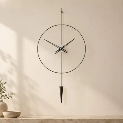 Pendulumplus60Silver Duvar Saati