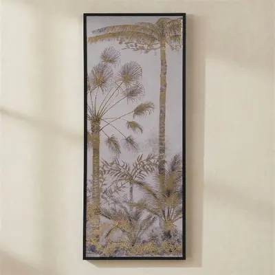 TH Altın Varaklı Tablo 42X102Cm