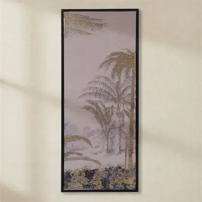 TH Altın Varaklı Tablo42X102 Cm