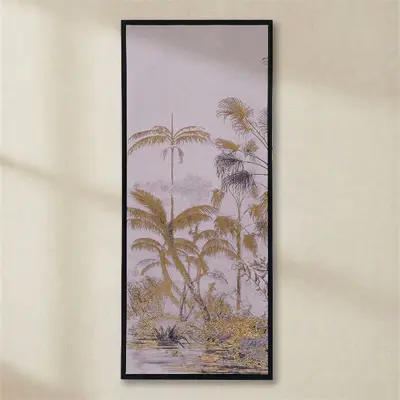 TH Altın Varaklı Tablo 42X102Cm