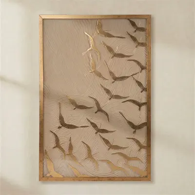 TH Altın Varaklı Tablo77X117Cm