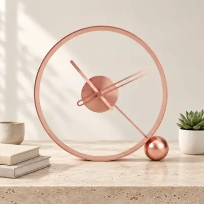 Endless Rose Gold Dekoratif Masa Saati