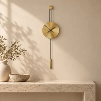 Serenity30Matgold Dekoratif Duvar Saati
