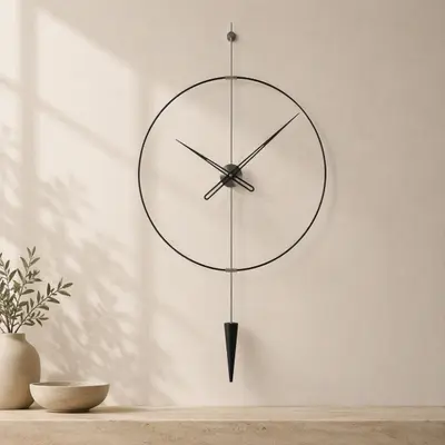 Pendulumplus90Silver Duvar Saati