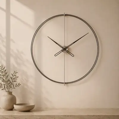 Timelesssimple90 Silver Duvar Saati