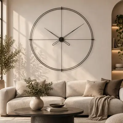 Timelesslarge200 Siyah Duvar Saati
