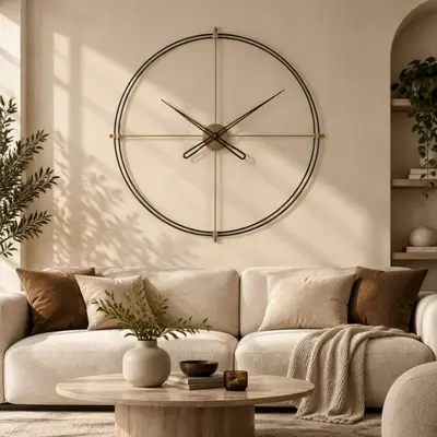 Timelesslarge200 Gold Duvar Saati