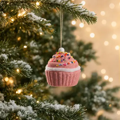 TH Cupcake Figüreü Ağaç Süsü
