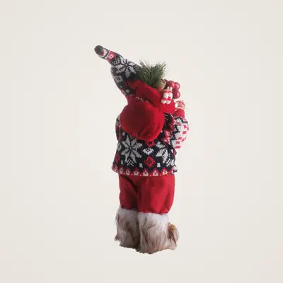 TH Noel Baba Ayakta Duran Çantalı Fener30Cm 2