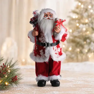 TH Noel Baba Ayakta Hediye Çantalı 60Cm