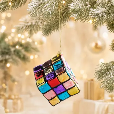 TH Rubik Renkli Figürü Ağaç Süsü