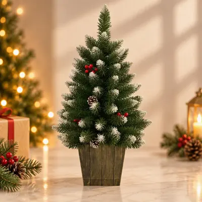 TH Berry Karlı Çam Ağacı 90 Cm