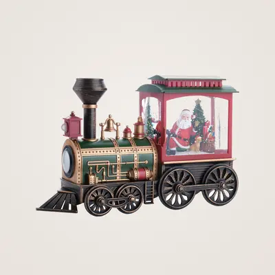 TH Tren Figürü Noel Baba Premium Kar Küresi 2