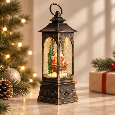 TH Santa Lüks Parıltı Premium Kar Küresi