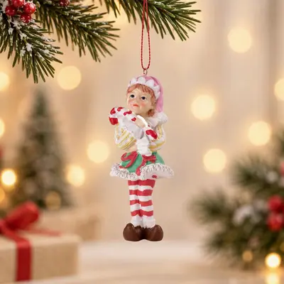 TH Elf Candy Tutan Premium Ağaç Süsü