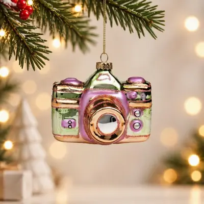 TH Renkli Kamera Figürü Ağaç Süsü