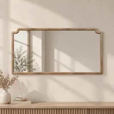 TH Tps-5005 Ahşap Ayna Altın140*70 Cm
